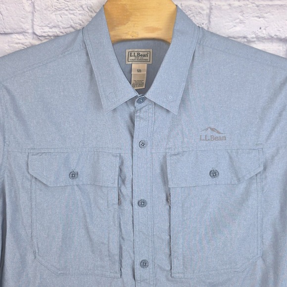 L.L. Bean Other - LL Bean No Fly Zone Shirt Men Blue Insect Repellent Long Sleeve Hiking Size 2XL